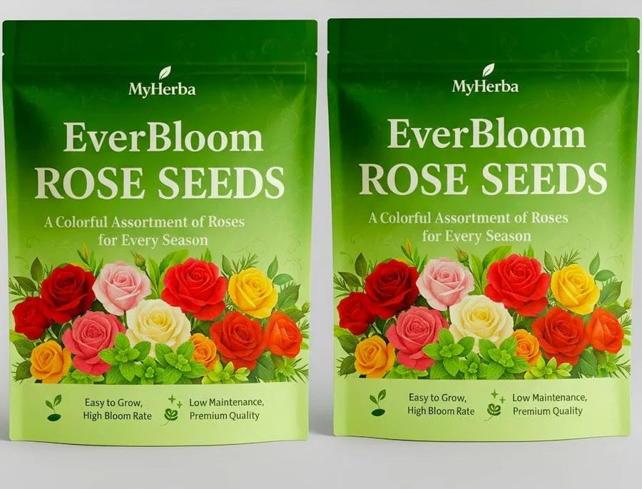 Ever Bloom Climbing Rose Seeds With Plant Booster (Pack Of 2)