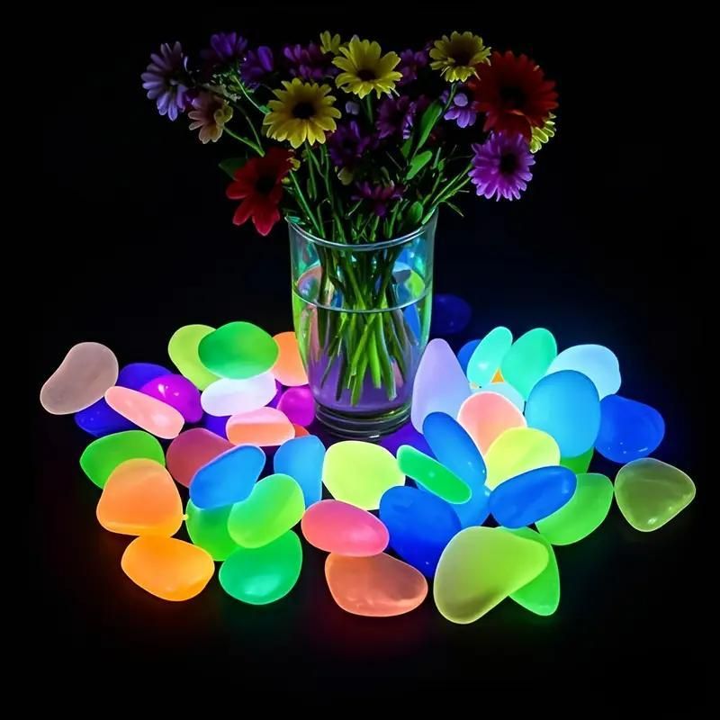 Artificial Mixed Color Glow Stones